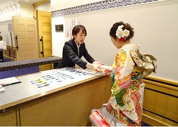 成人式当日のお支度の様子
