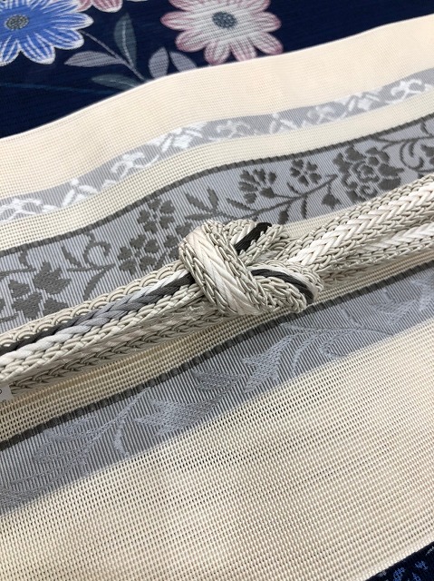 紗博多織半幅帯