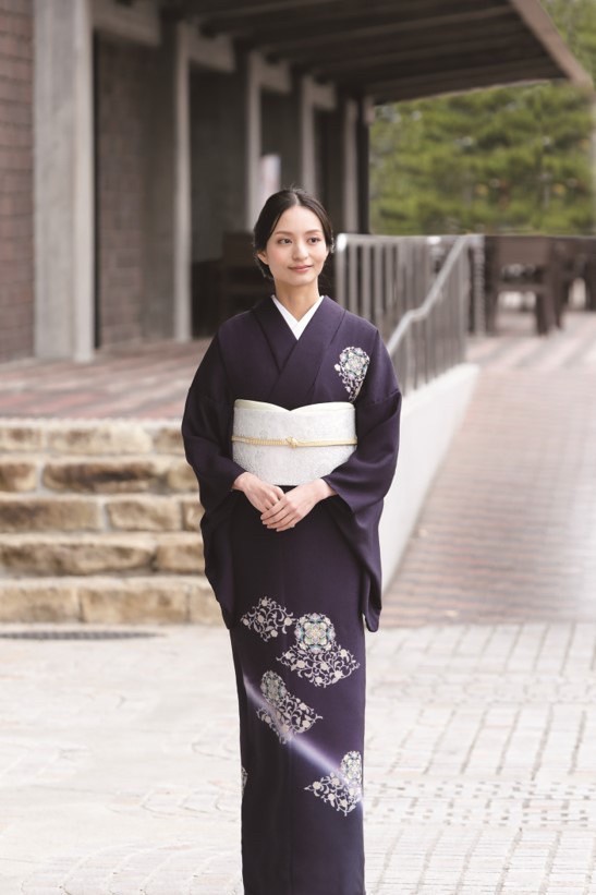 付け下げ・訪問着 付け下げ訪問着 チャコールグレー