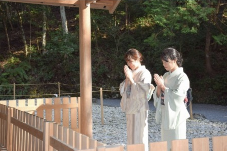 初詣のきもの画像