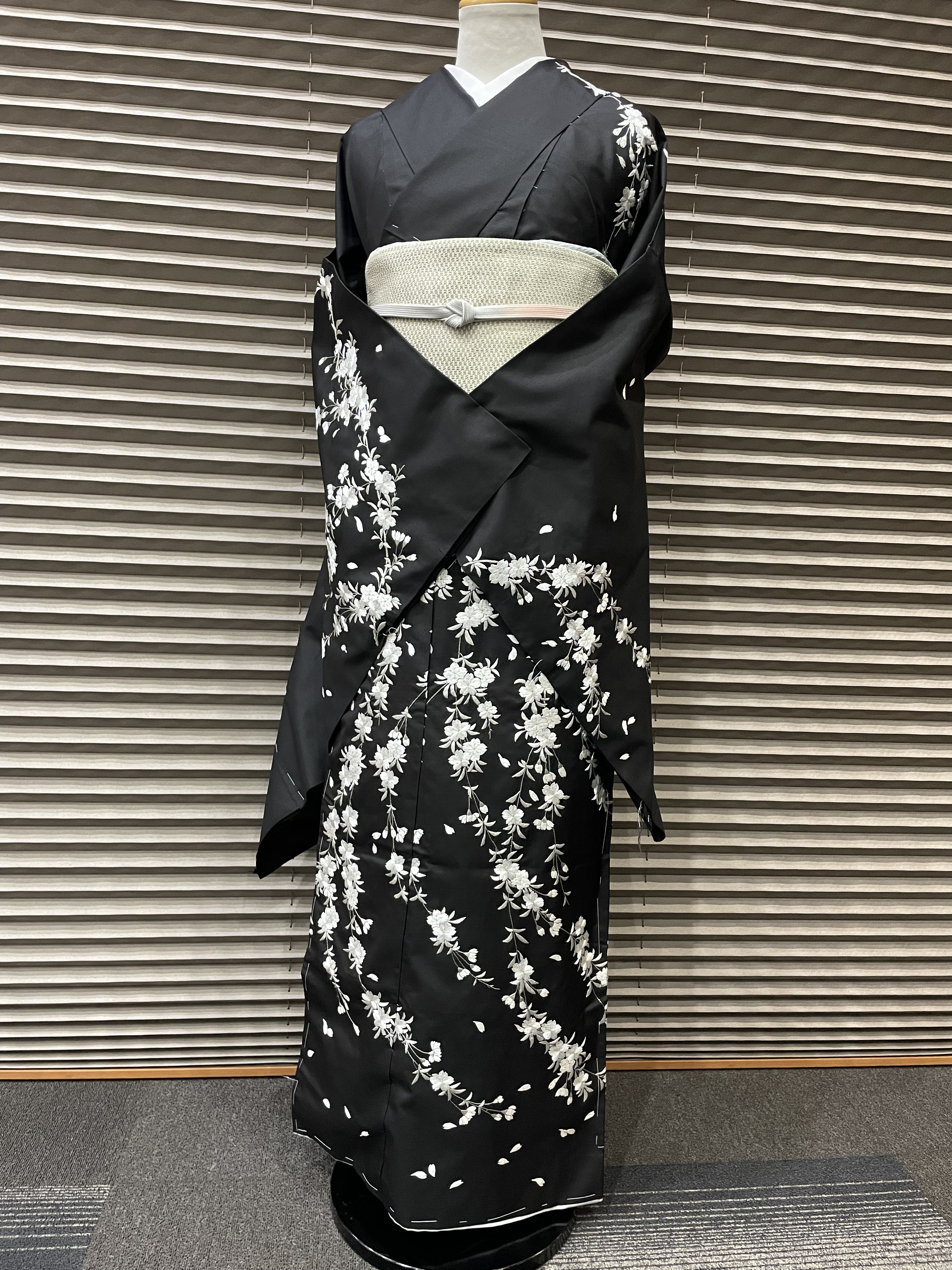 紬訪問着の画像