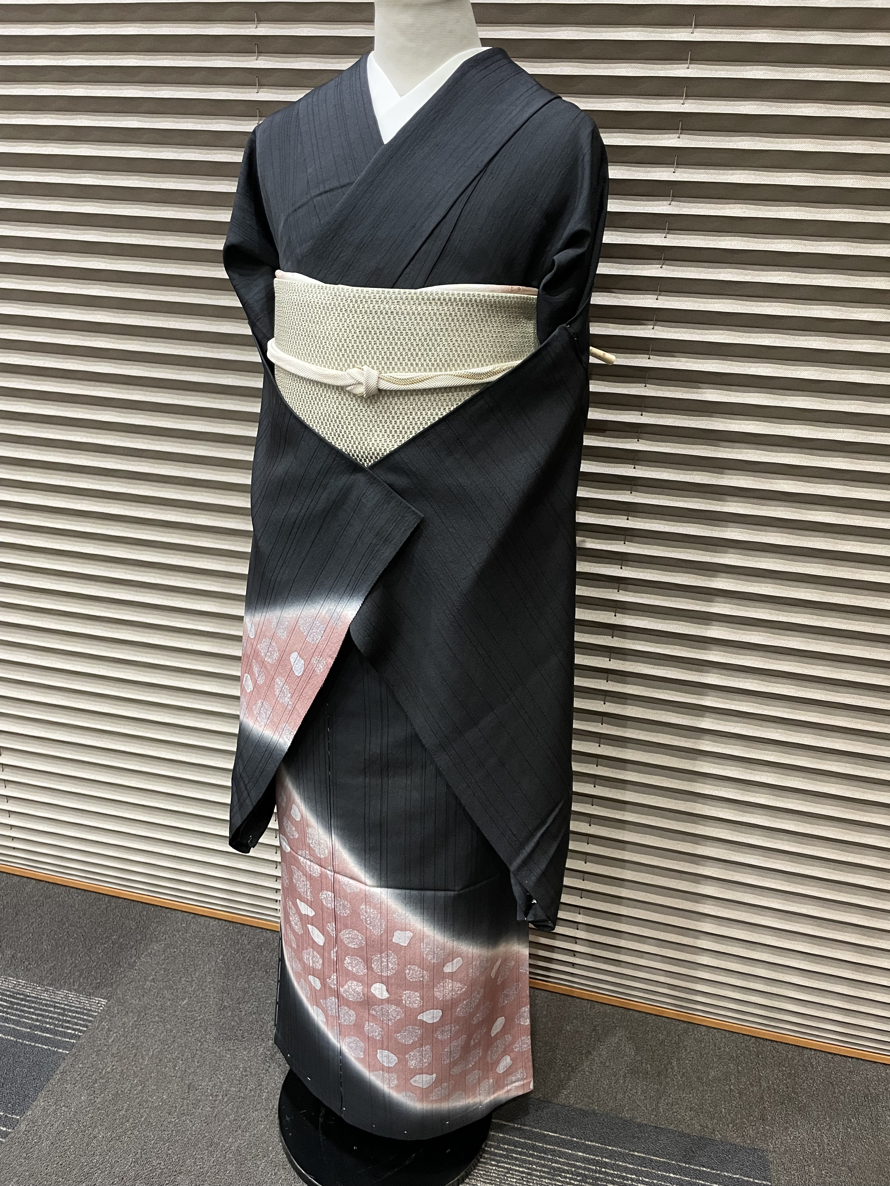 紬訪問着の画像