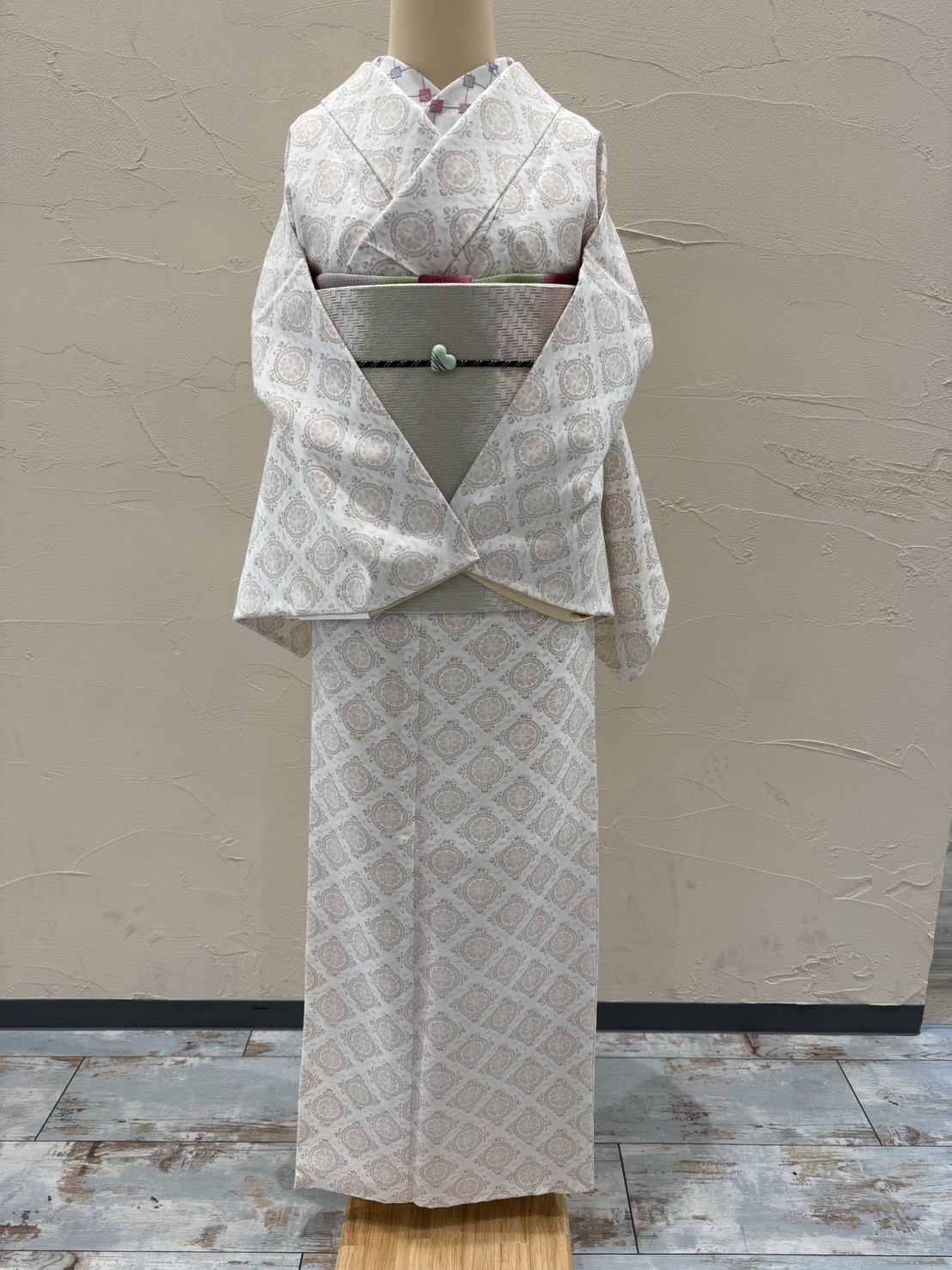 バレンタイン着物コーディネート