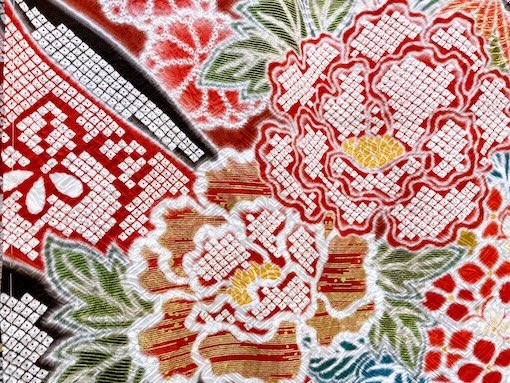 絞り振袖の画像