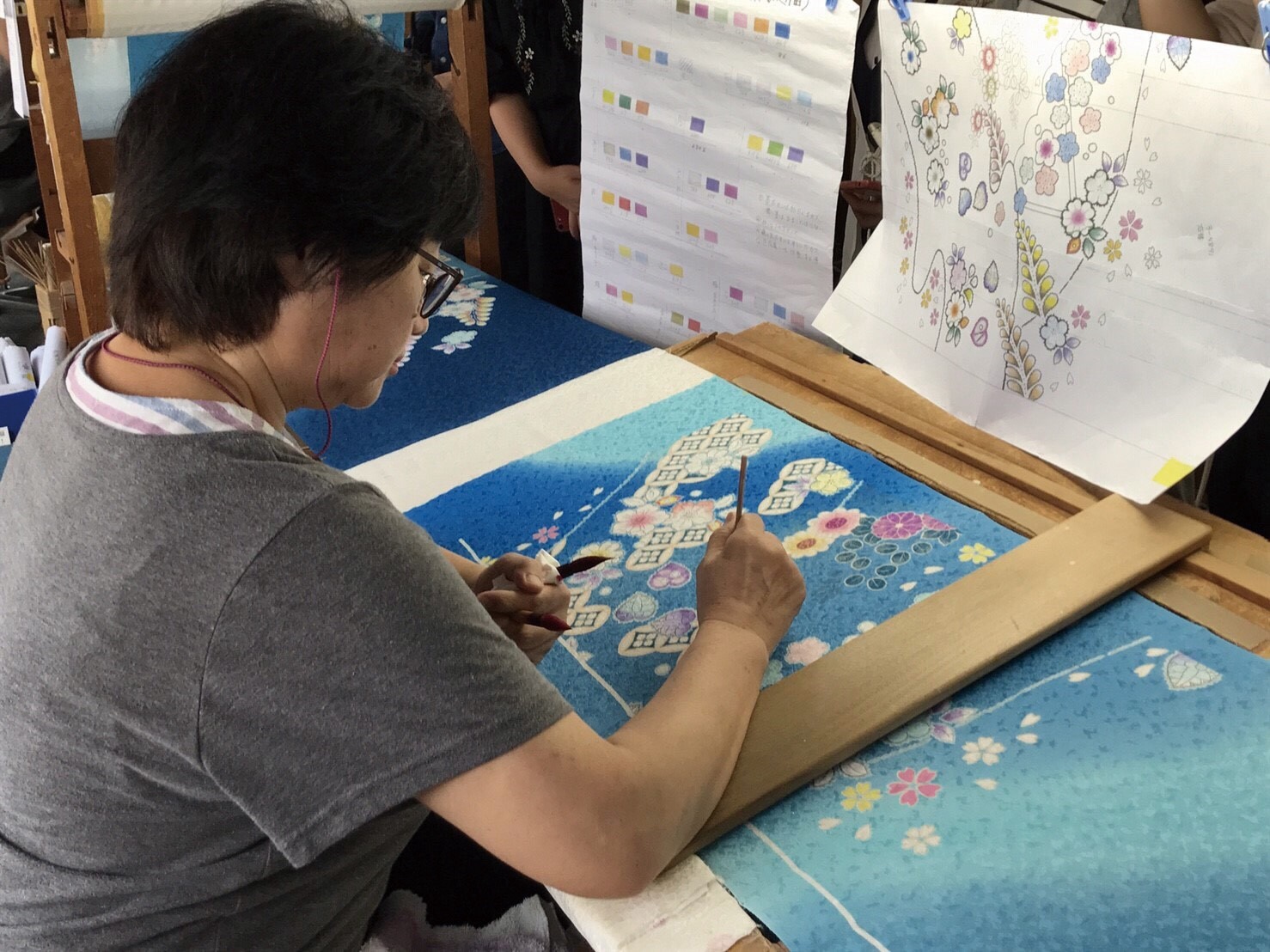 辻ヶ花の作業画像