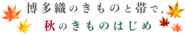 博多織のきものと帯で秋のきものはじめ