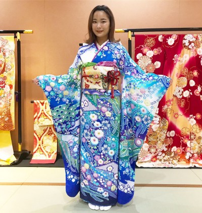 焼津市 M様の辻が花のお振袖をご納品いたしました！ | 浜松市の成人式